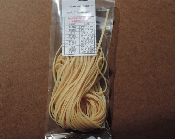 All Weights - Tan Super Sport Rubber - 3/16"